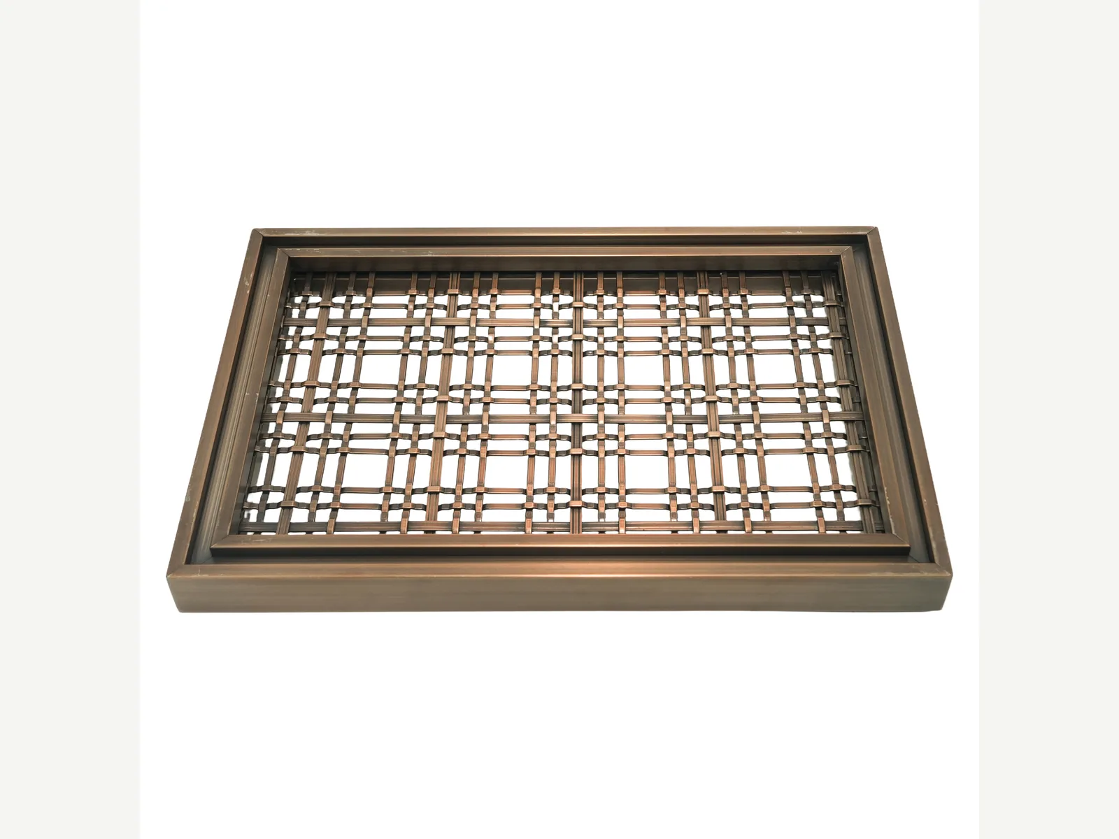 Copper decorative wire mesh product front view Copper decorative wire mesh product front view