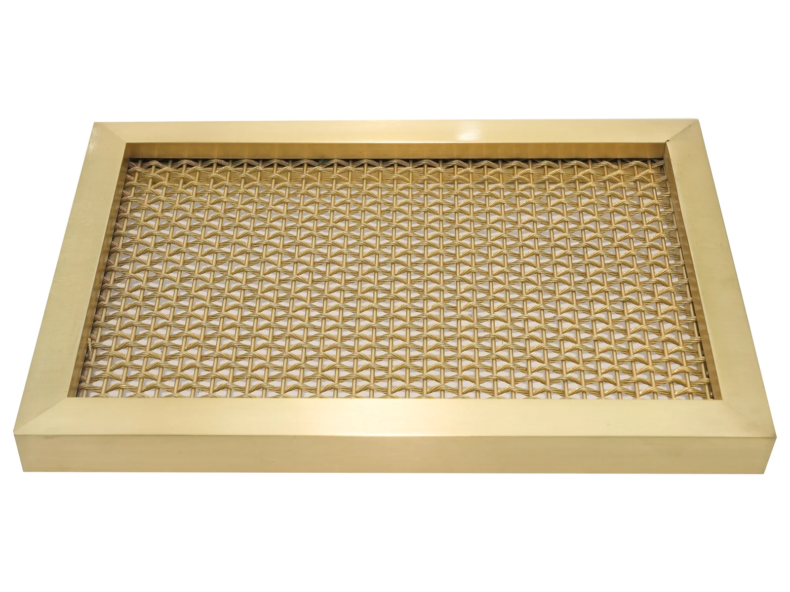 Decorative Crimped Pattern 11 Framed fine crimped mesh sample