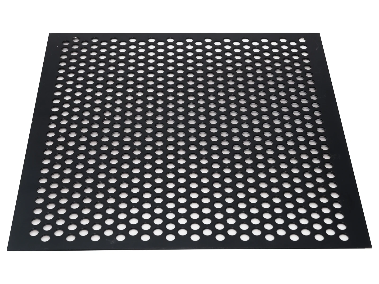 Perforated sheet showing the solid margin and cut panel edge