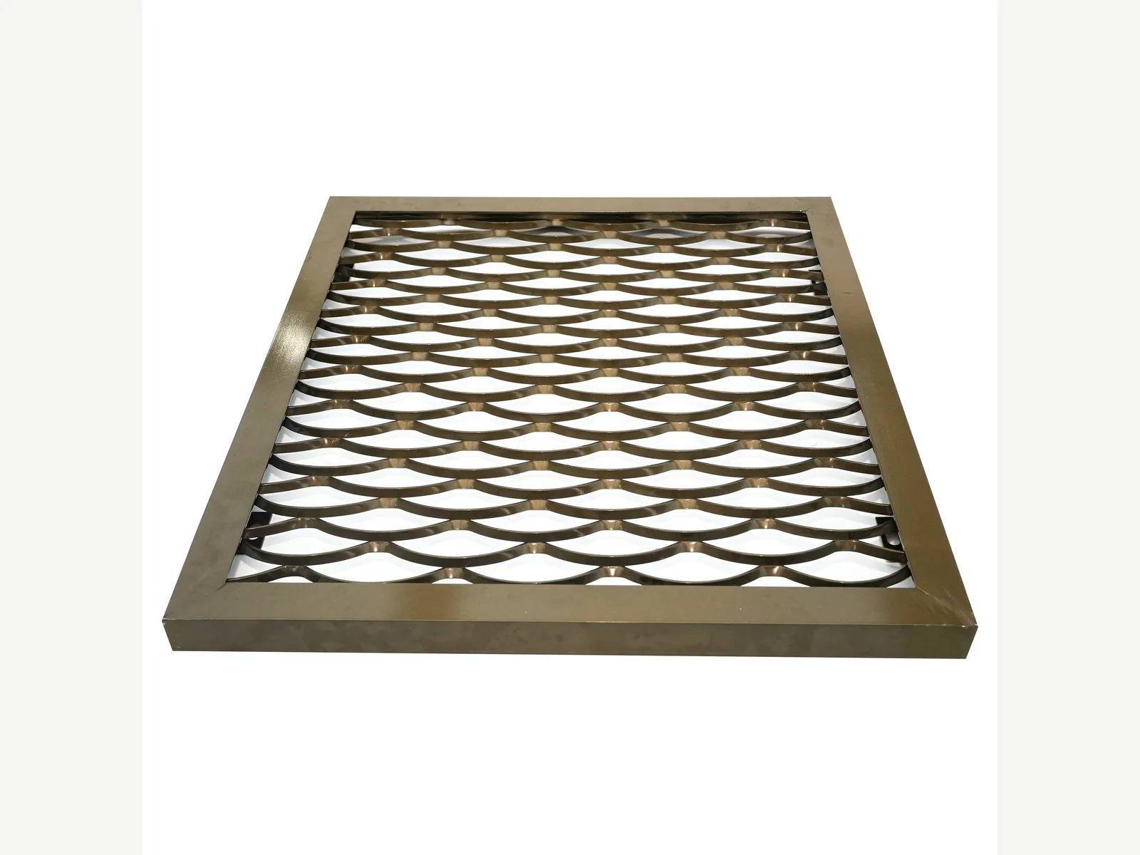 Copper raised expanded metal panel