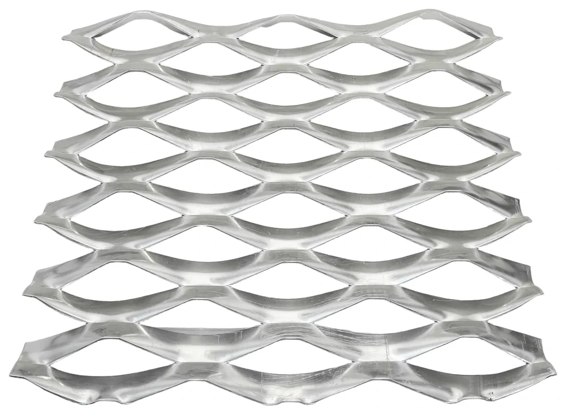Aluminum raised expanded metal sheet
