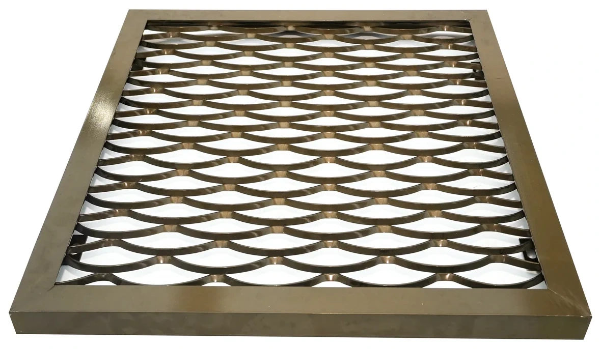 Copper raised expanded metal panel