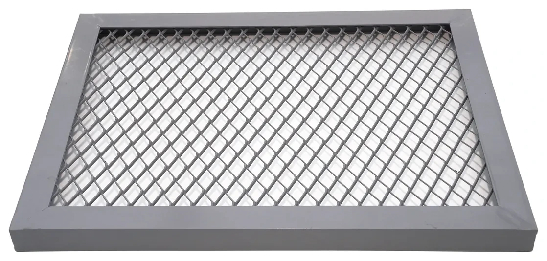 Expanded metal panel in a project-specific material